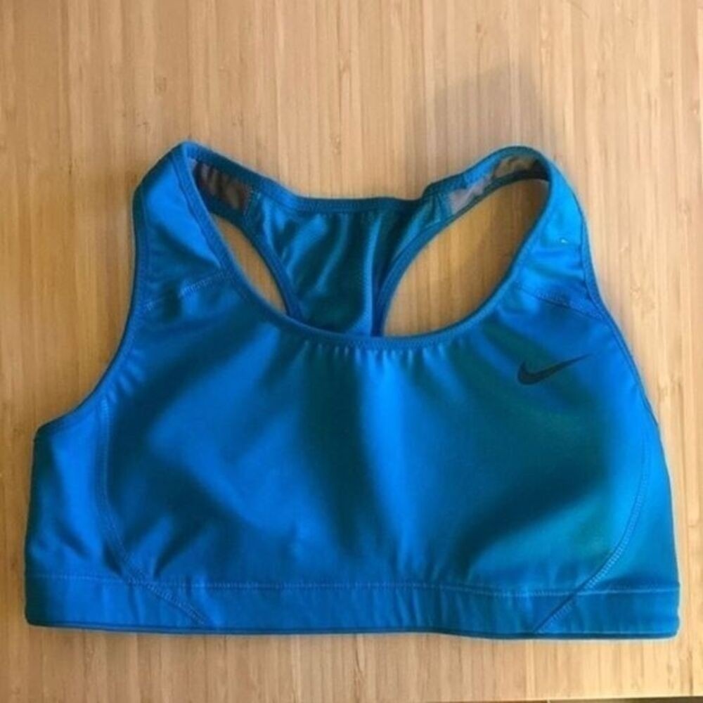 Lightly Used Small Blue Nike DRI-FIT‎ Sports Bra Activewear
